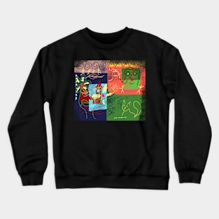 Princess and the cat Crewneck Sweatshirt